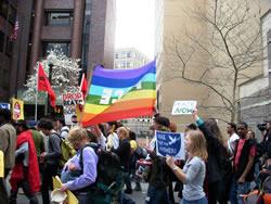 photo of a protest march